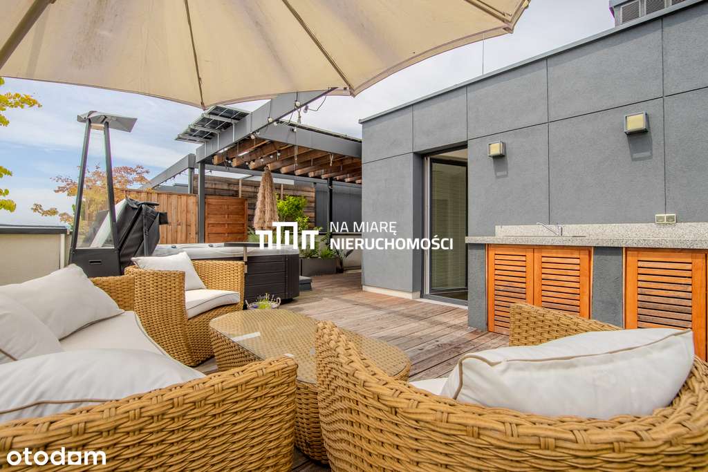 Taras na dachu, Jacuzzi, Fotowoltaika, Wiata x2-12