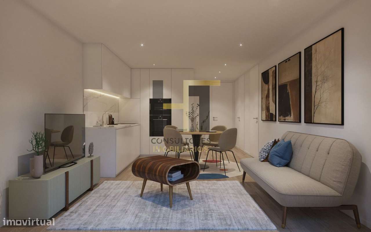 Apartamento T1 | Varanda | Custóias - Grande imagem: 3/15