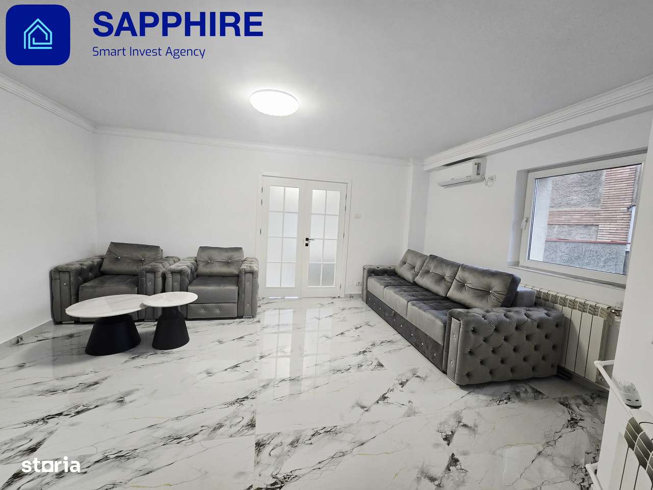 Apartament 3 camere prima închiriere, zona 13 Septembrie, totul nou - Imagine principală: 3/18