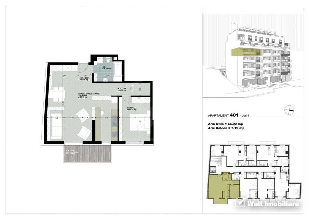 Apartamente premium cu 2 camere, preturi promotionale, zona Calea Doro - Imagine principală: 3/6