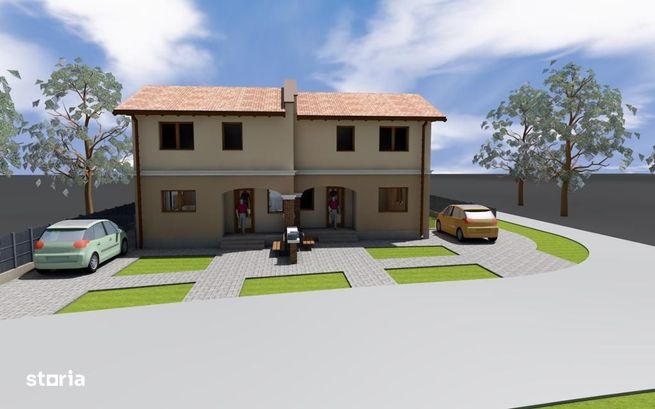 1/2 Duplex, P+1, 3 camere, 74mp SU, 265mp ST, Cartierul Primaverii!-0