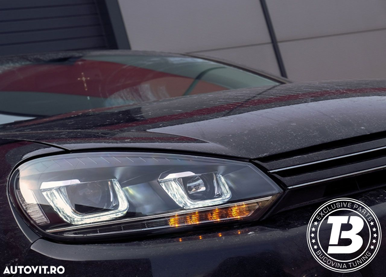Faruri LED compatibile cu VW Golf 6 VI G7 U Design - 15