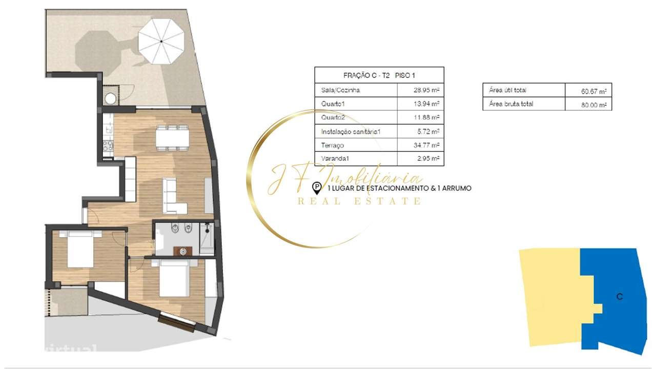 Apartamento T2 NOVO - Centro Aveiro-5