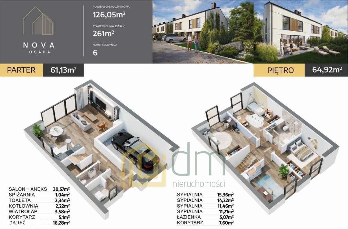 Nowość - Dom z garażem w Przyłękach blisko szkoły-12