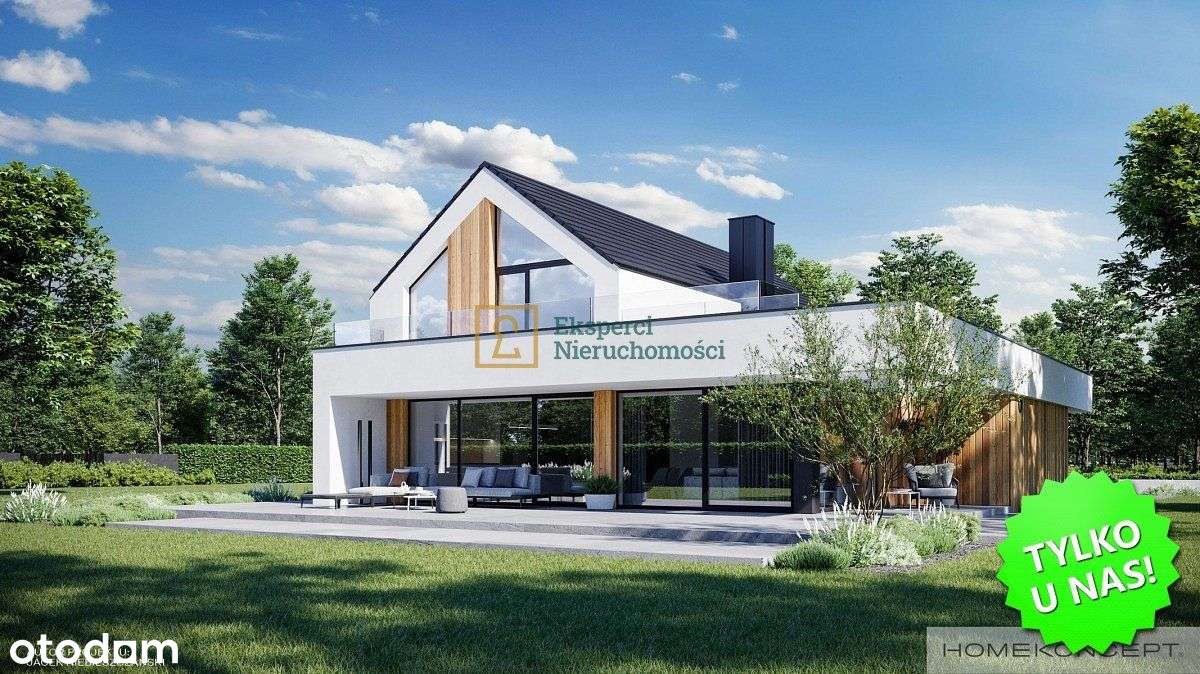 działka budowlana z fundamentem, Zielone wzgórze-1