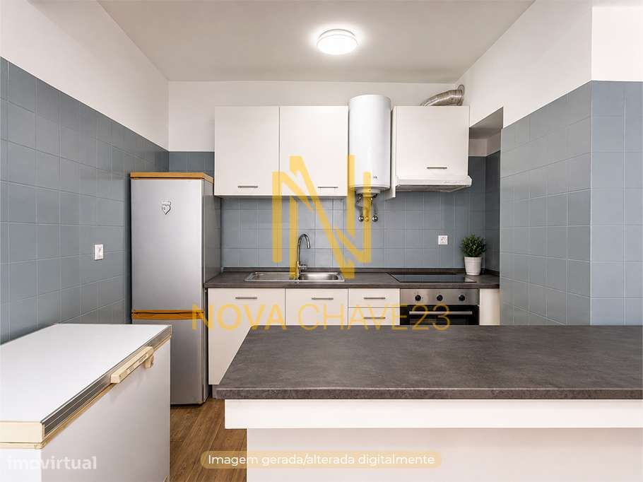 Apartamento T1 na Rinchoa – 55 m² | Cozinha e Sala em Open Space-3