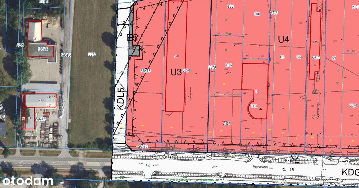 Działka usługowa 4600 m2 Trakt Brzeski-2