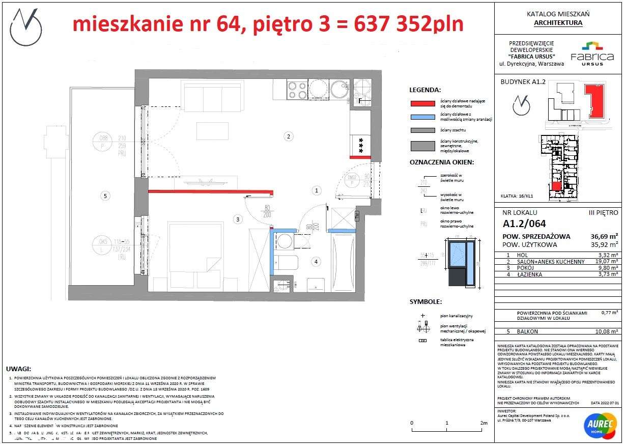 Najatrakcyjniejsze 2 pok. LOFTY na terenie fabryki URSUS odbiór MARZEC-5