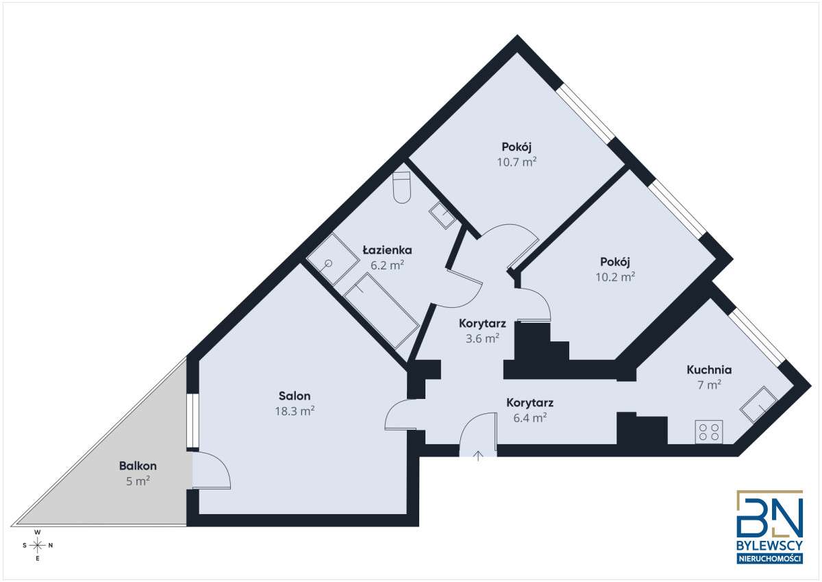 Wygodne I 3 pokoje I Balkon I Grunwald-19