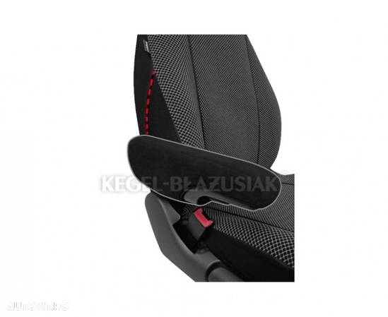 Husa auto scaun sofer microbuz Scotland compatibila cu scaune cu Airbag DV1 L pentru Citroen Jumpy Fiat Scudo Ford Transit Mercedes Vito Opel Vivaro - 2