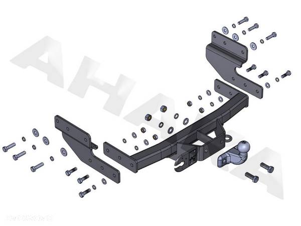 Hak Holowniczy Odkręcany Do Vw Volkswagen Transporter T4 Multivan, Caravelle 1996-2003 - 3