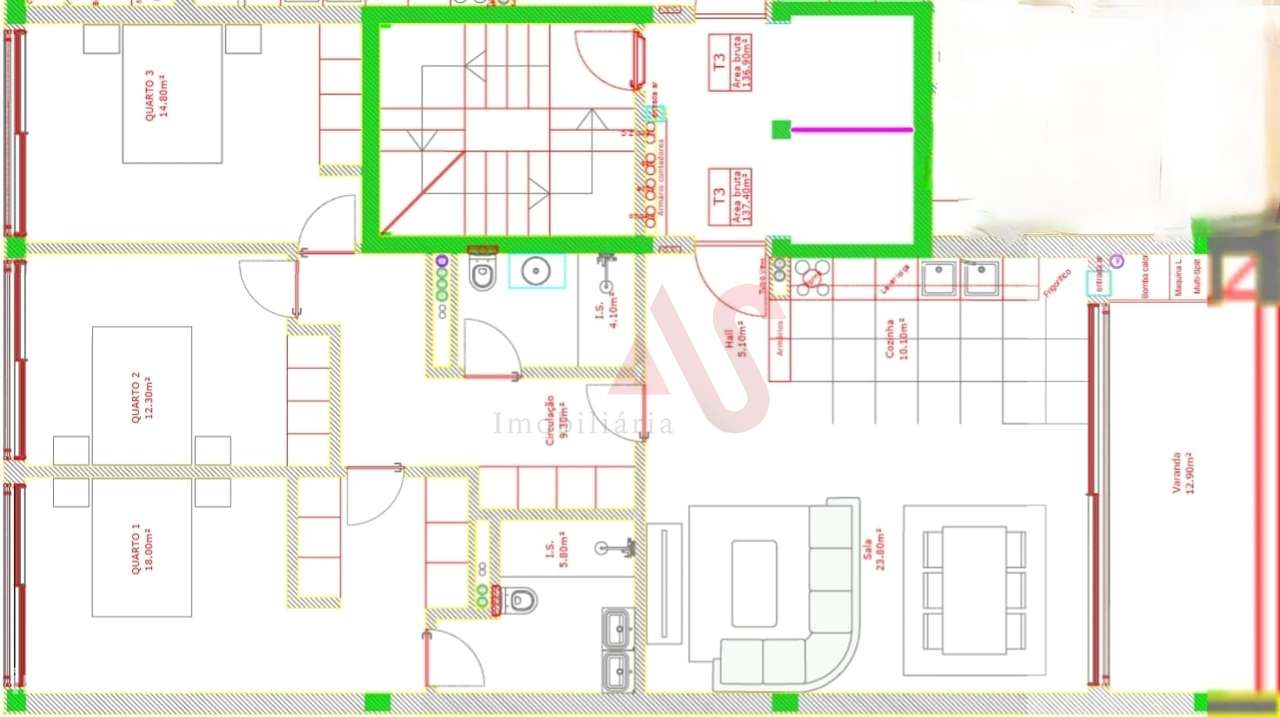 Apartamento T3 no empreendimento The Sé Essence – Braga-10