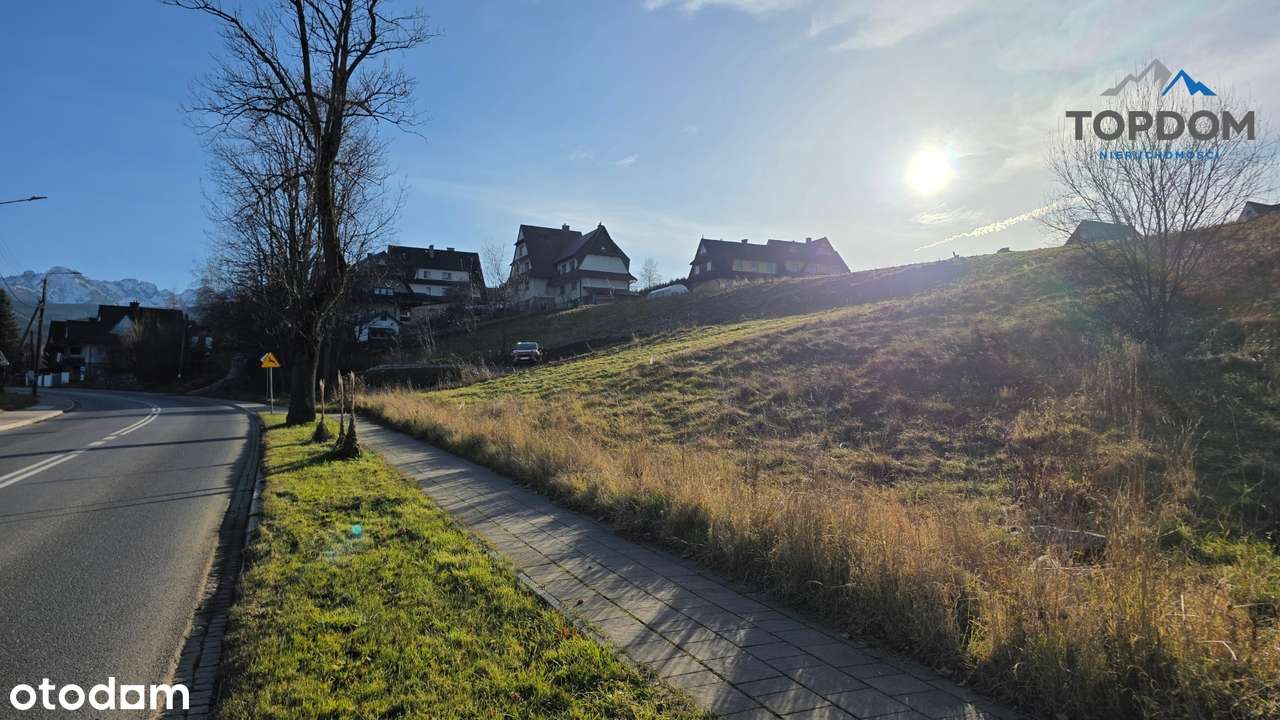 DZIAŁKA Z WIDOKEM W ZAKOPANEM Z POZWOLENIEM NA 3 DOMY I GARAŻ NA 6 AUT-18