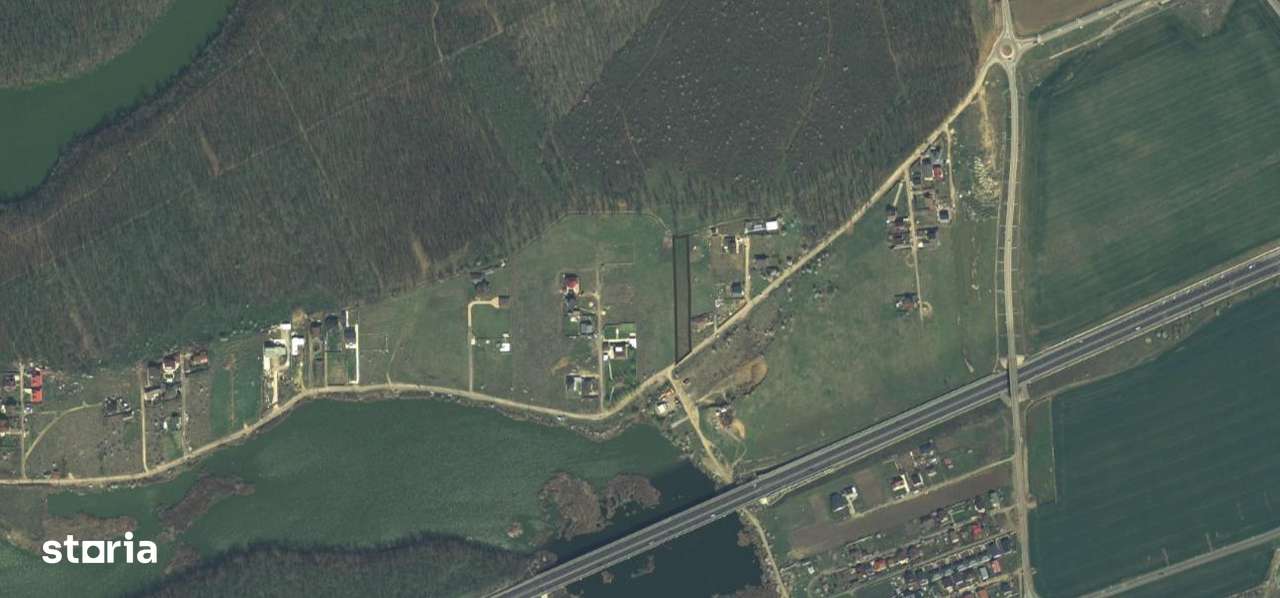 Teren liber cu vedere la lac, utilități și acces rapid A2 – Brănești - Imagine principală: 3/3