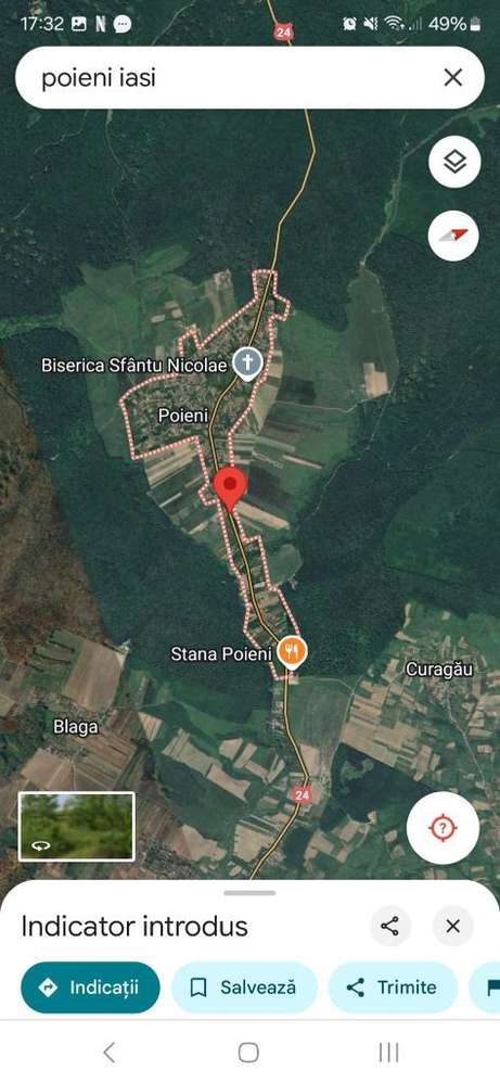 PARCELE TEREN ÎN RATE - Teren Poieni la strada principala - Imagine principală: 2/2