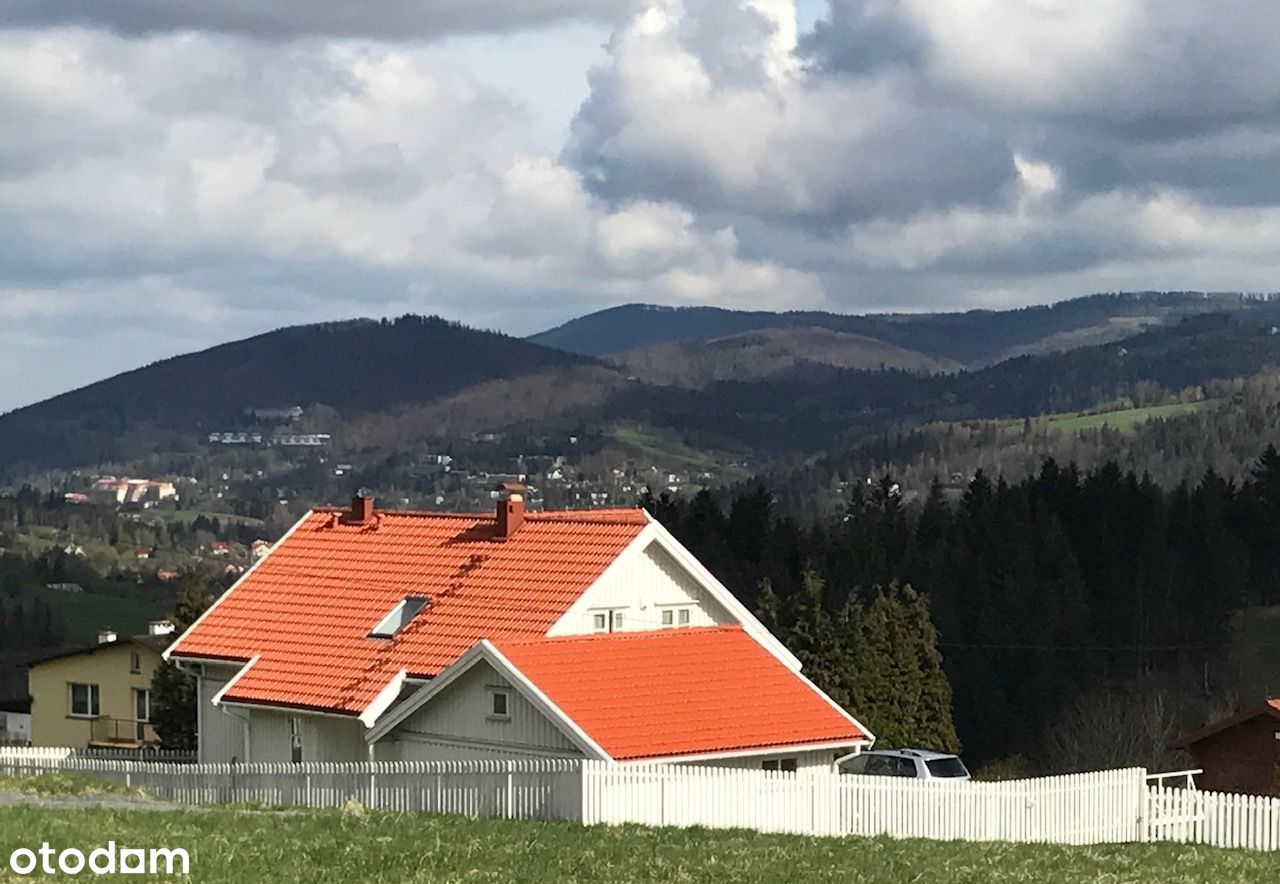 Piękny dom w Beskidach na widokowej działce