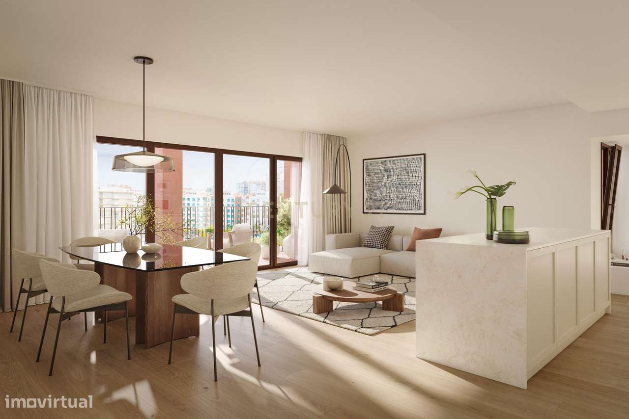 Apartamento T4 Duplex C/Terraço e Estacionamento - Empreendimento Alma - Grande imagem: 5/12