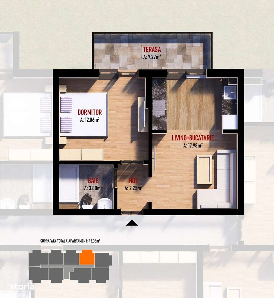 Apartamente tip Studio, 2 si 3 camere – Dobroesti | Finisaje moderne-5