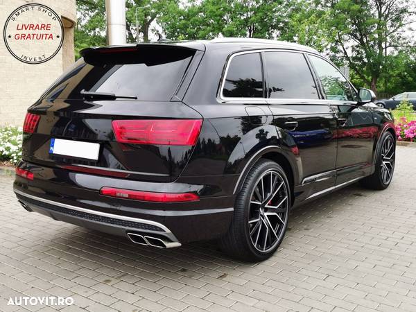 Ornamente toba Audi Q7 4M (2015-2019) SQ7 Design Chrome doar pentru Benzina- livrare gratuita - 14