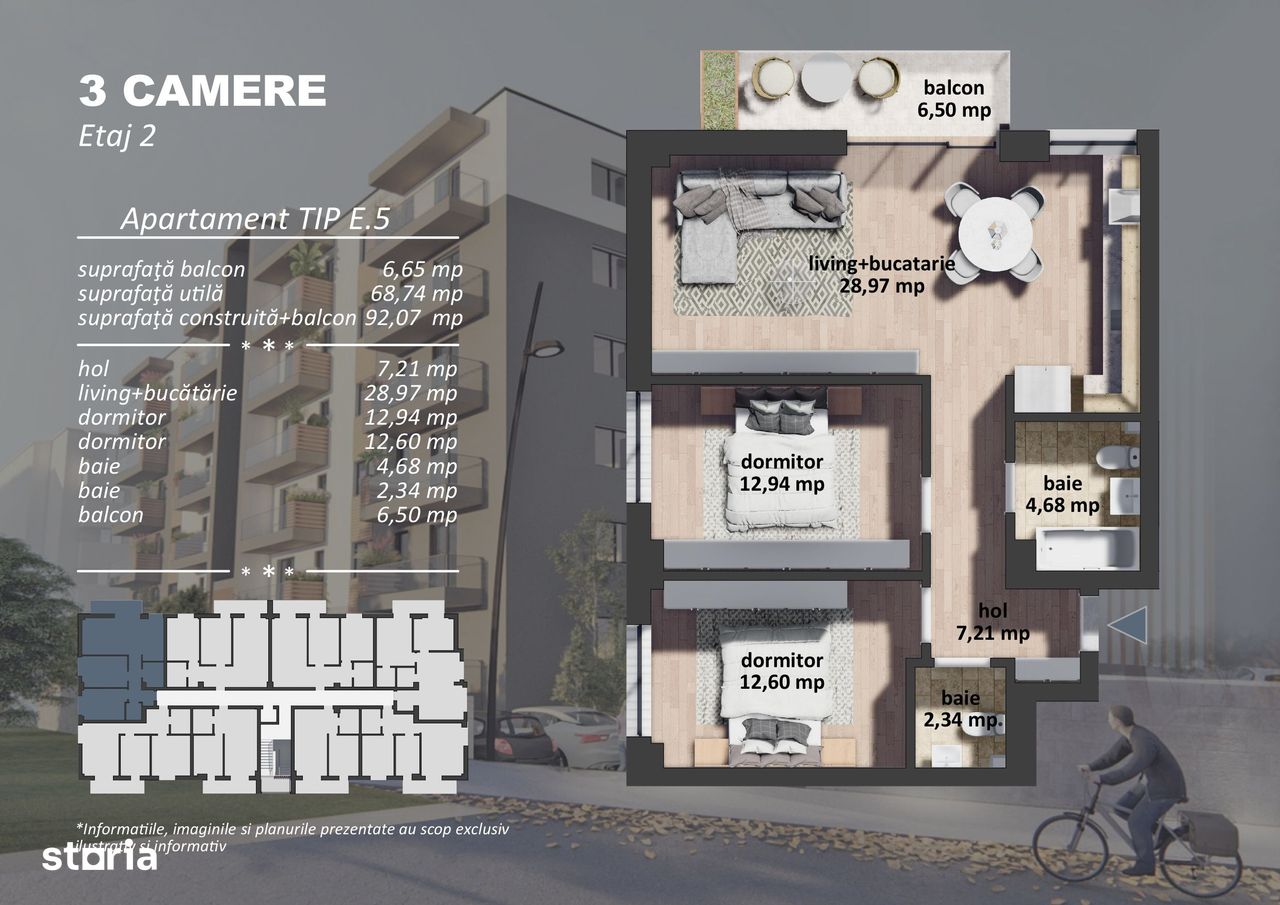 Aparatament 3 Camere - Comision 0%  Sector 4 Gand Arena