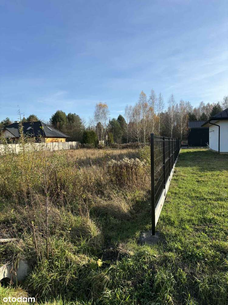 Działka budowlana 1078m2 - Ogrodzona - Media - Pełny obrazek: 4/4