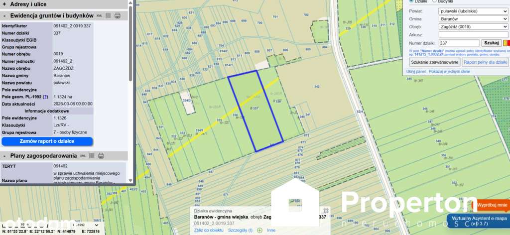 Na sprzedaż ponad hektar  lasu – Baranów /lubelski-6