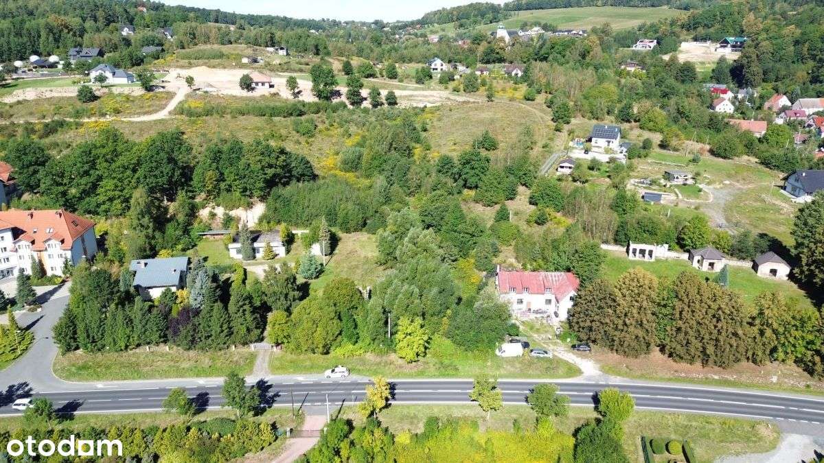 Działka widokowa Wojcieszyce przy drodze głównej - Pełny obrazek: 5/9