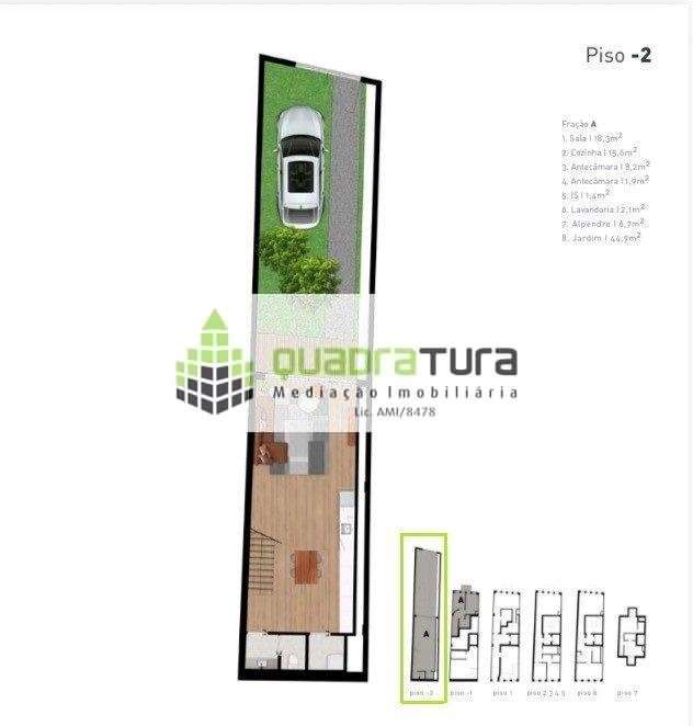 Apartamento T1+1 Duplex com JARDIM | Av. Fernão Magalhães | Porto - Grande imagem: 5/11