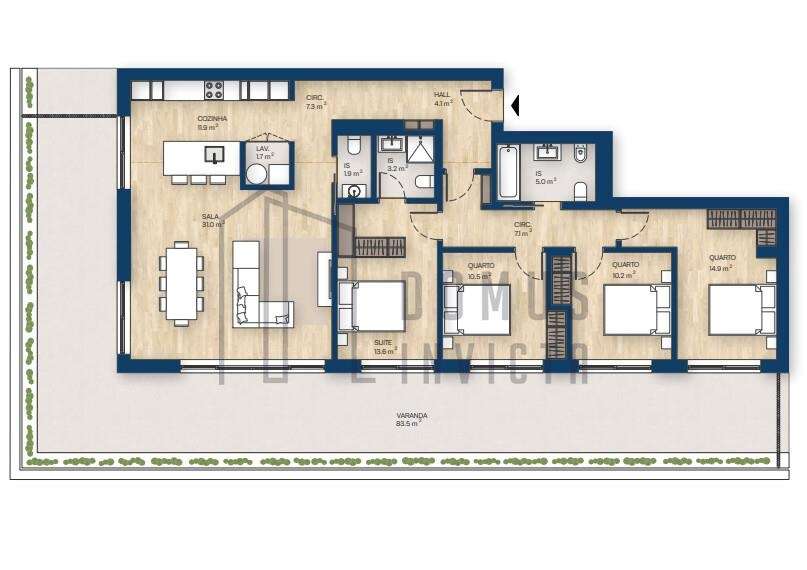 T4 no Marina Douro | Terraço privativo com 84 m2-34