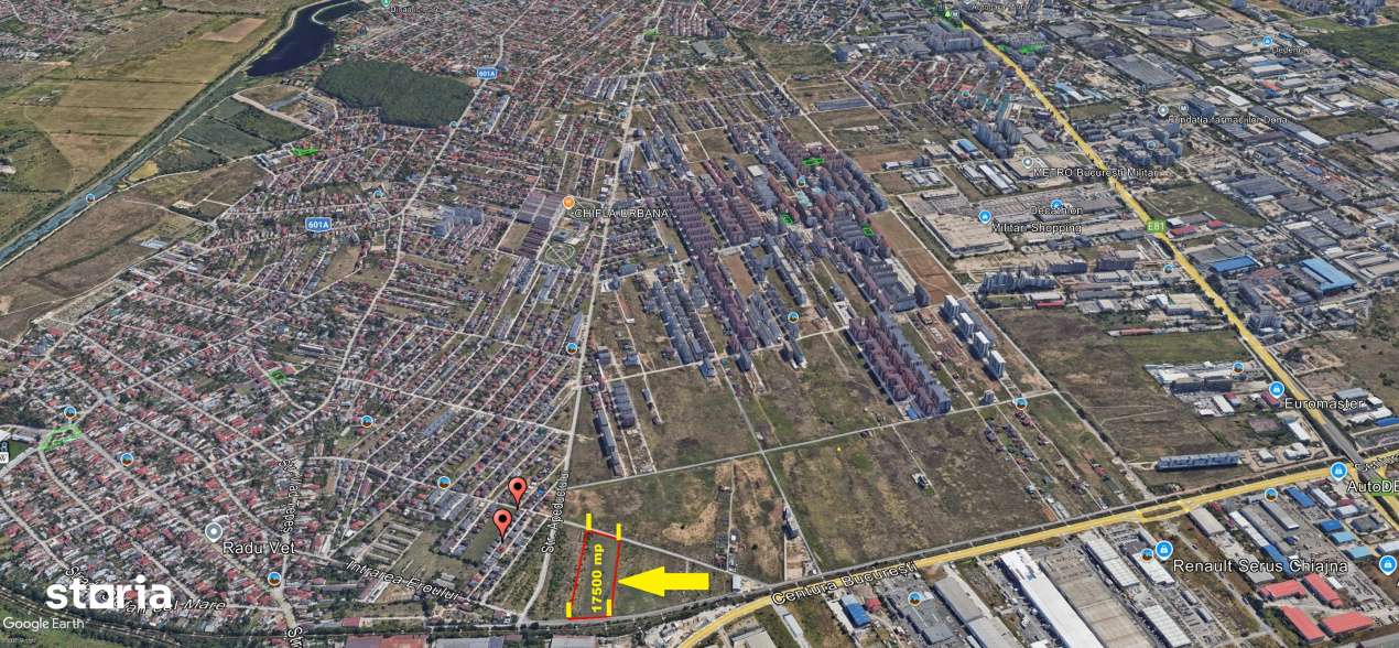 Chiajna teren 12500mp+5000mp pt. blocuri(P+14), Comision 0%-5