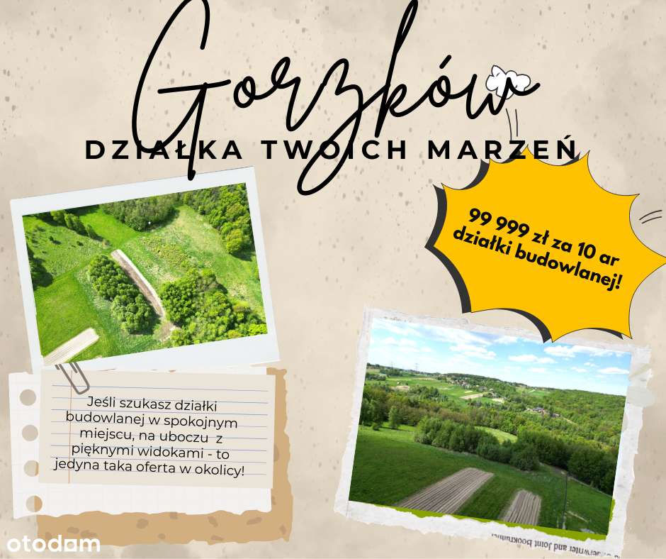 Działki Budowlane z MPZP tylko 20 min od Krakowa Gorzków gm. Wieliczka-0