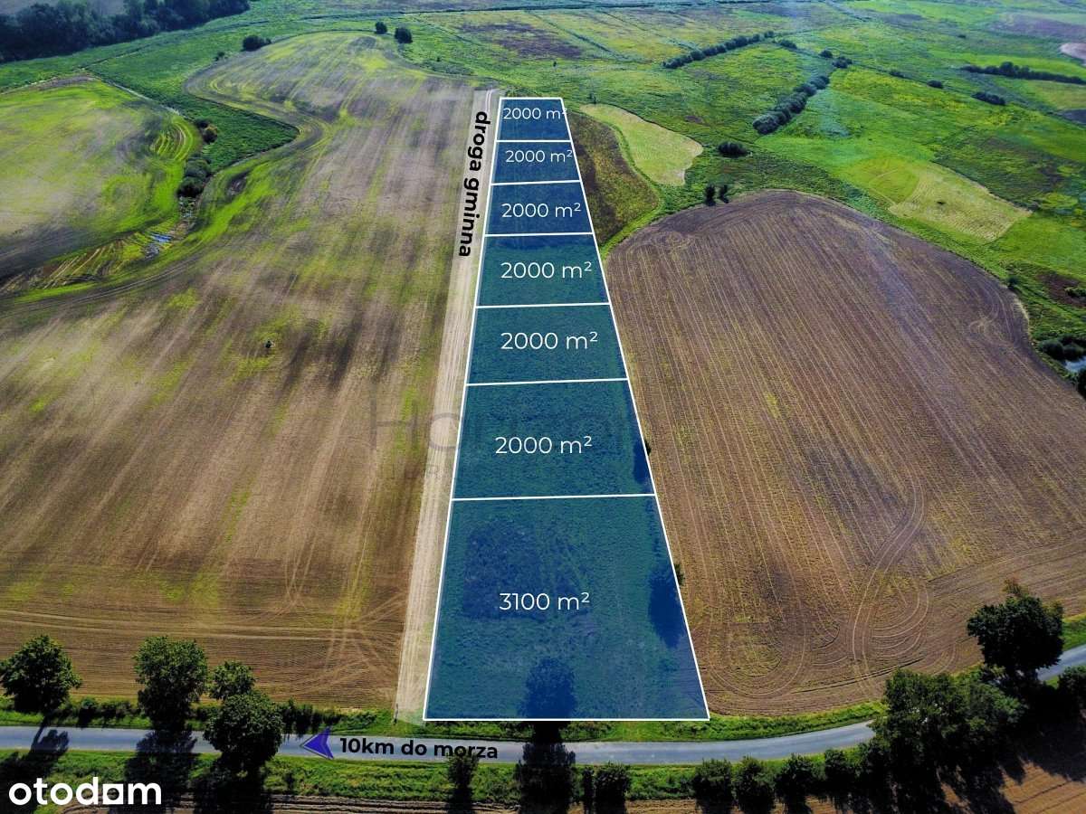 Działki z warunkami zabudowy - Rusowo 10km od morza!-1