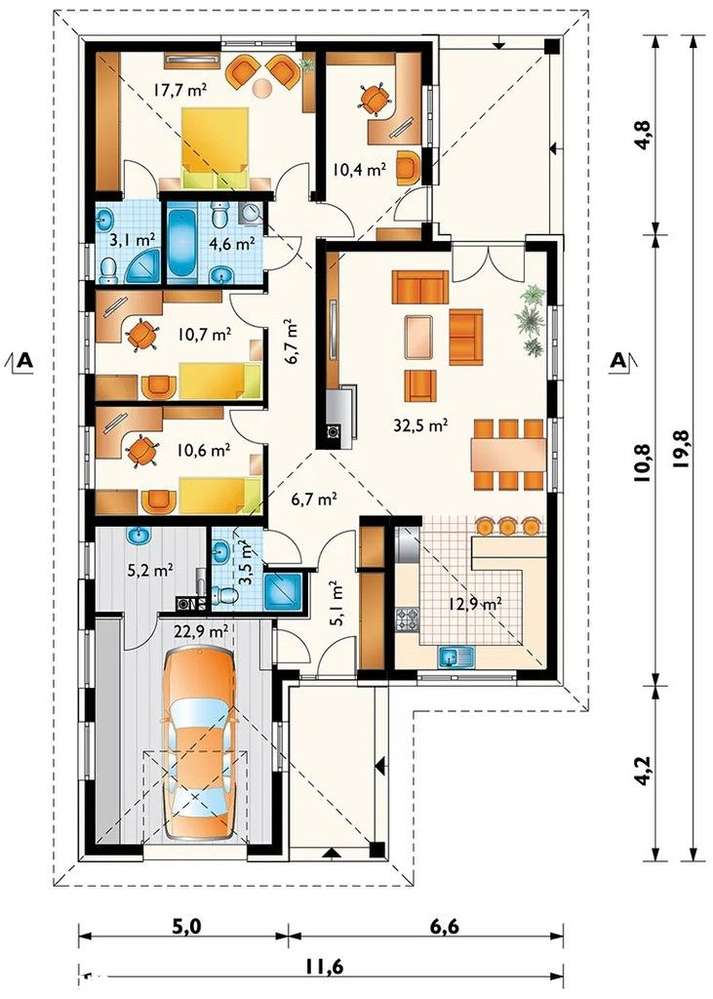 Parterowy dom z dobrym dojazdem do Rzeszowa-Kamień - Pełny obrazek: 4/8