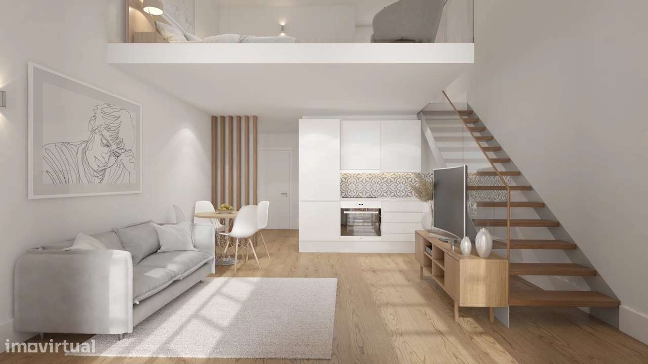 Loft com mezzanine - Fervença Palace - Vila Nova de Gaia-7