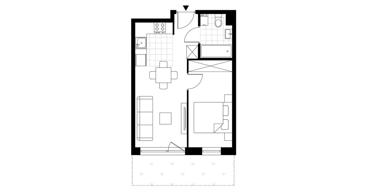 Jaroty Południe | mieszkanie 2-pok. | A-05 - Pełny obrazek: 4/9