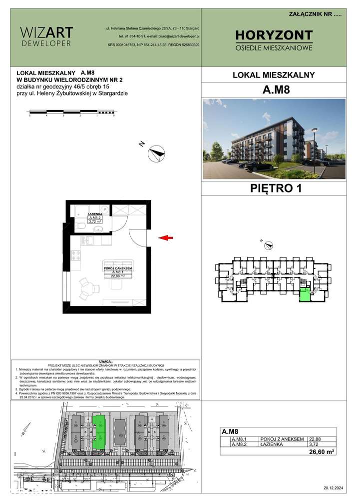 Osiedle Horyzont | etap 2 | mieszkanie A8 - Pełny obrazek: 2/13