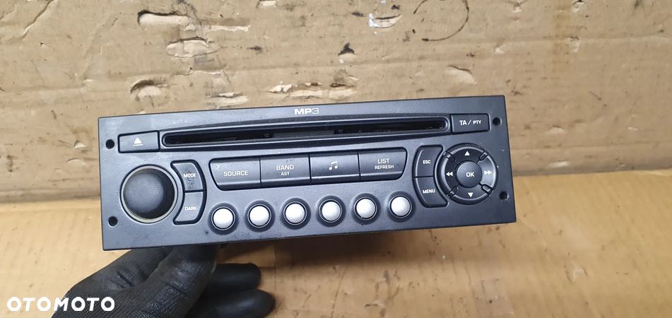 Radio radioodtwarzacz oryginał Citroen C5 III 9663080277 - 1