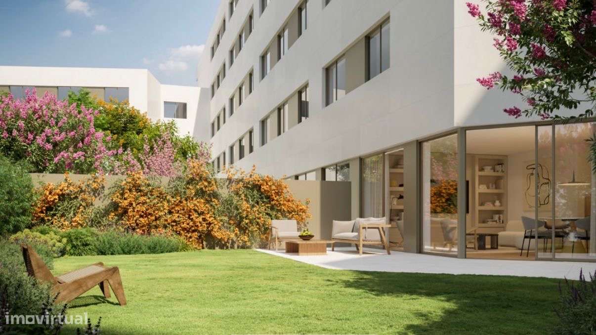 Apartamento T2 Premium | Terraço & Jardim - Grande imagem: 3/4