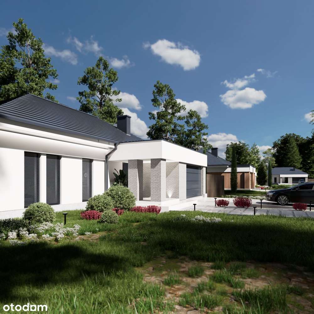 Kameralne osiedle domów parterowych przy lesie-11