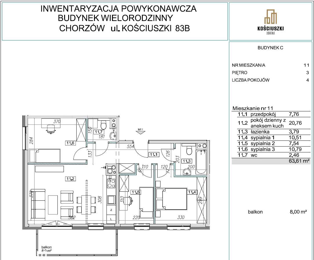 4 POKOJE 2 ŁAZIENKI GOTOWE DO ODBIORU - Pełny obrazek: 2/4