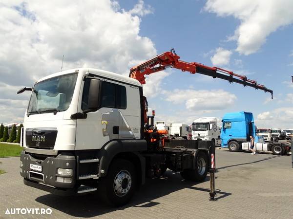 MAN TGS 18.360 / MANUAL + HDS TEREX 165.2 E - 6 X SLIDE - 16.6 M / PILOT / 2009 - 2