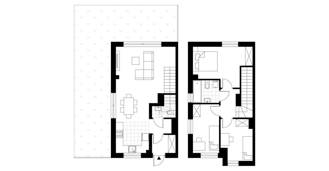 4-pokojowy dom 66m2 + ogródek Bez Pośredników - Pełny obrazek: 3/8