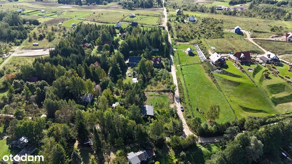 Działka rekreacyjna z domkiem nad j. Leleskim-7