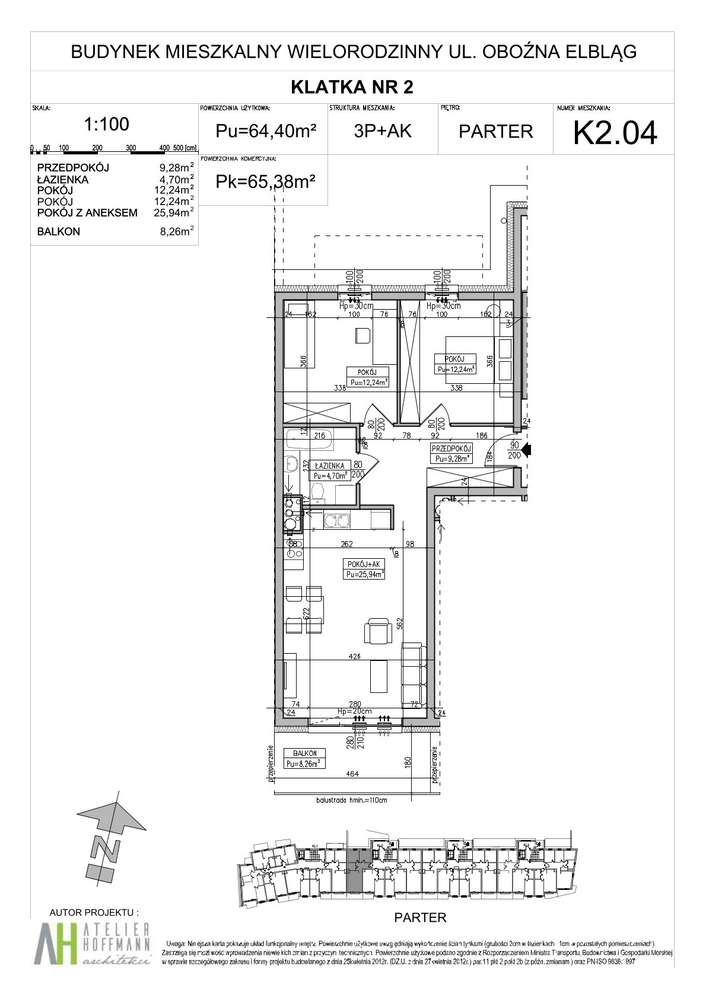 Elzam Tower | mieszkanie 3-pok. | K2_4 - Pełny obrazek: 2/9