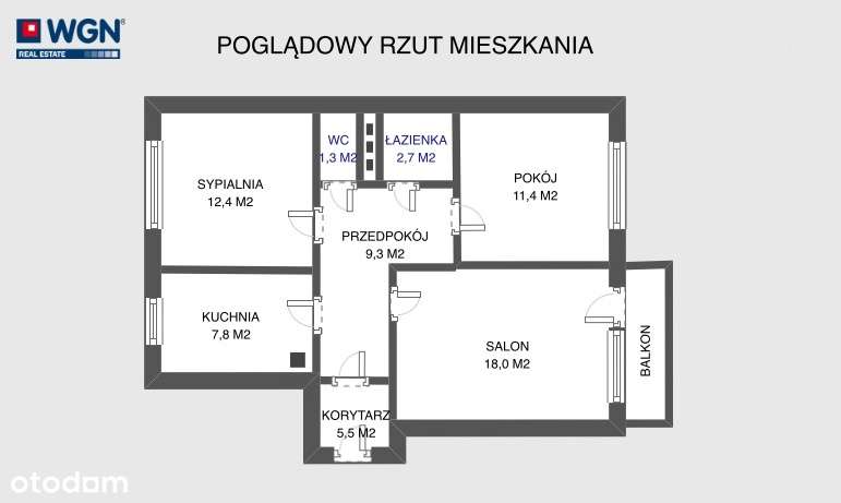 Mieszkanie 68,40 m2, 3 pokoje, os. Tysiąclecia, Poznań – Rataje-15