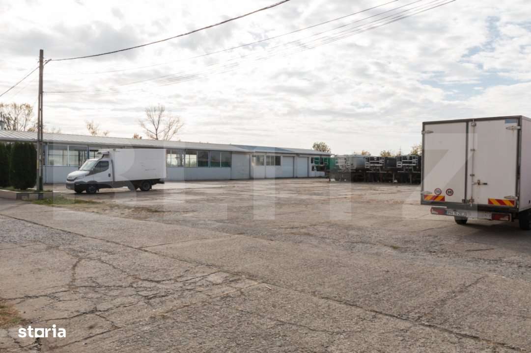 Hale, spatiu productie si depozitare 3187 mp si teren 9141 mp. - Imagine principală: 5/19