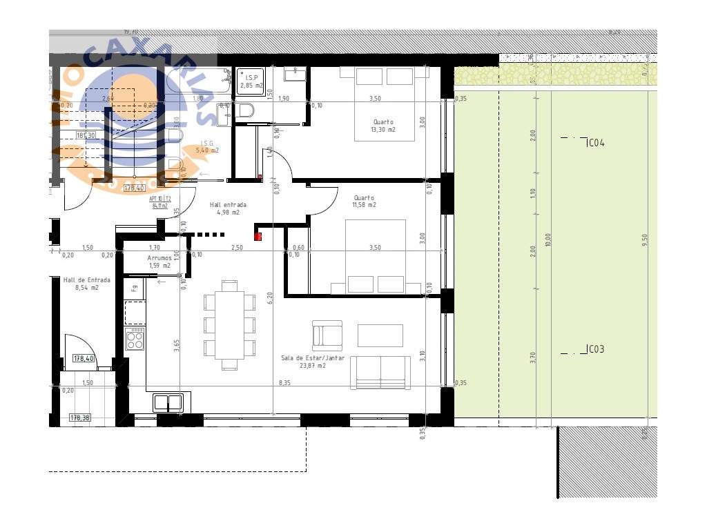 Apartamento T2 NOVO com Terraço e Garagem em Caxarias-1