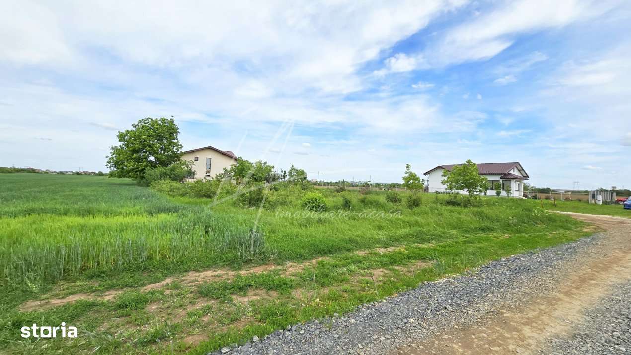 Teren intravilan in zona rezidentiala, la 1 km de A0 si A1-8