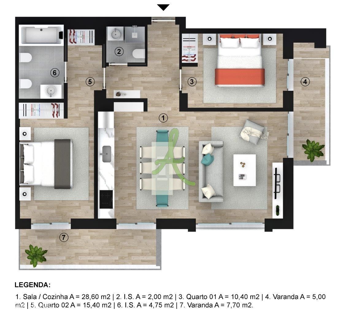 Apartamento T2 - Praia da Rocha