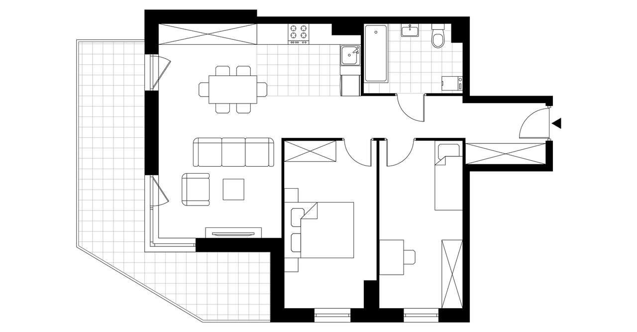 3-pokojowe mieszkanie 66m2 + balkon - Pełny obrazek: 4/9